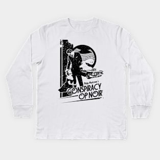 CONSPIRACY OF NOIR (BLACK) Kids Long Sleeve T-Shirt